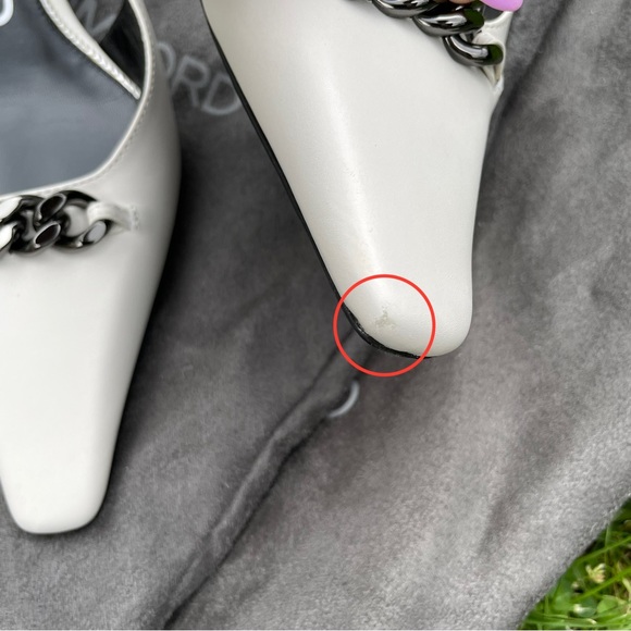 Tom Ford LEATHER CHAIN SLINGBACK PUMP 50MM - Picture 12 of 13